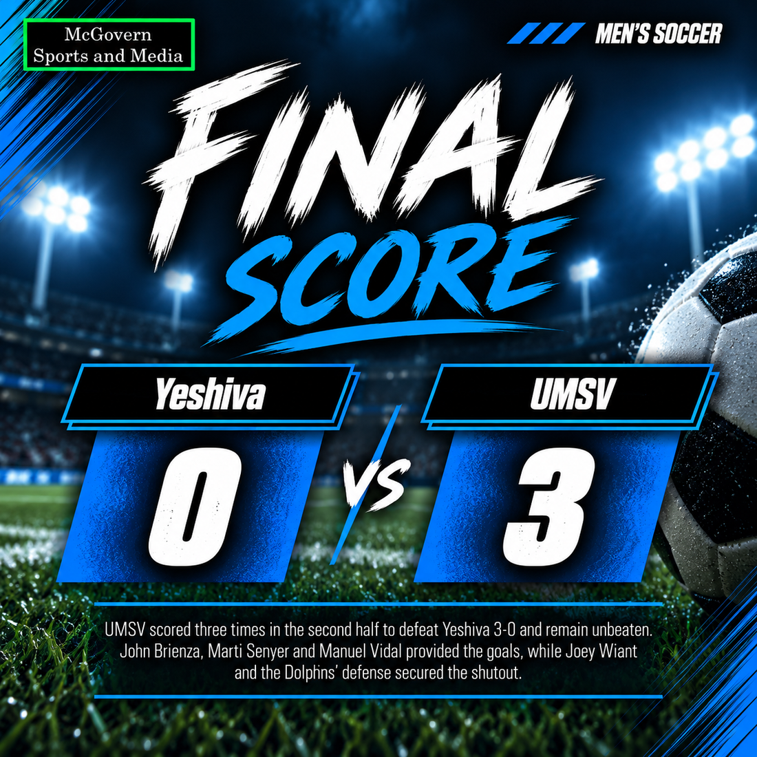 UMSV Takes Down Yeshiva