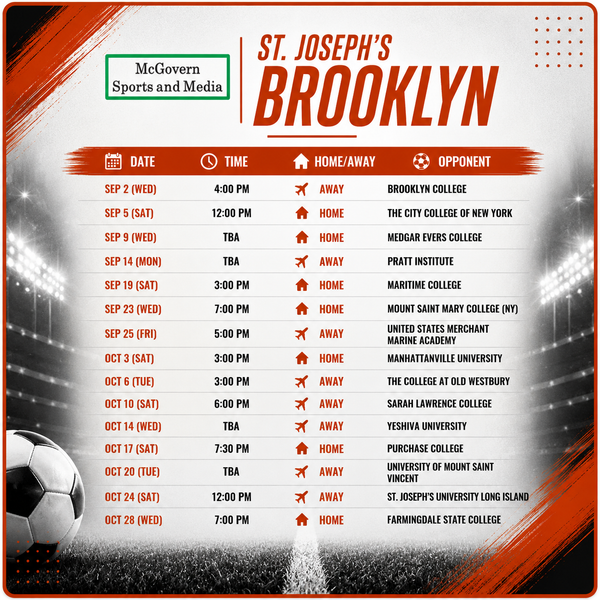 ST. JOSEPH'S SCHEDULE IS OUT
