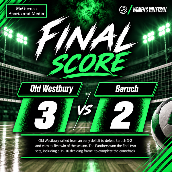 Old Westbury Comes Back and Wins Over Baruch