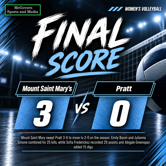 Mount Saint Mary's Sweeps Pratt