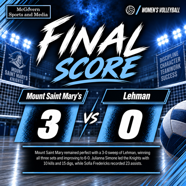 Mount Saint Mary's Remains Perfect Over Lehman