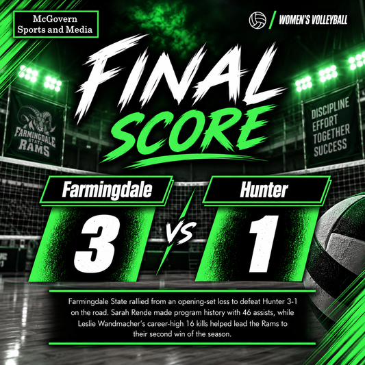 Farmingdale Bests Hunter
