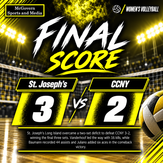 St. Joseph's Wins Over CCNY