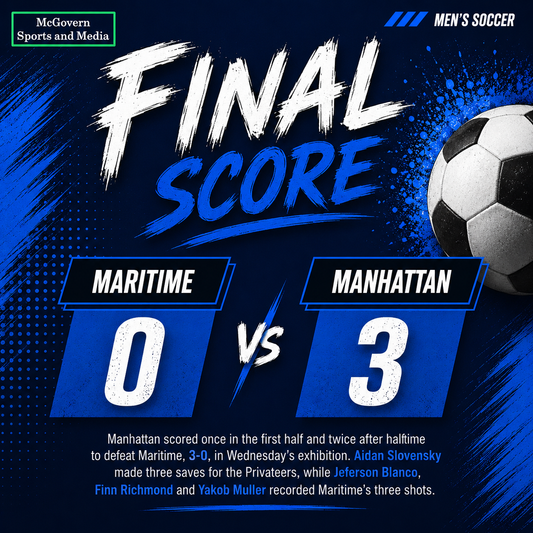 Maritime falls to D1 Manhattan in close game