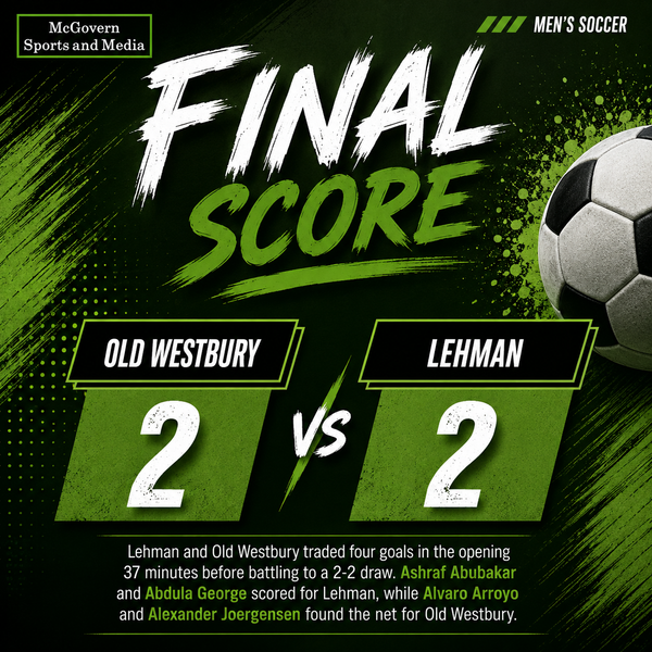 Old Westbury fights Lehman to a draw