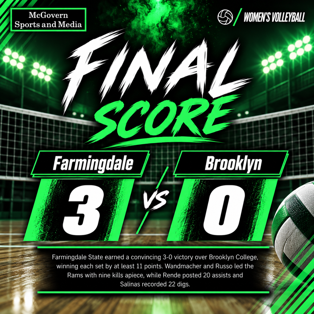Farmingdale Bests Brooklyn College