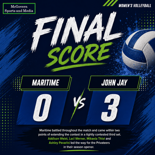 Maritime falls to John Jay