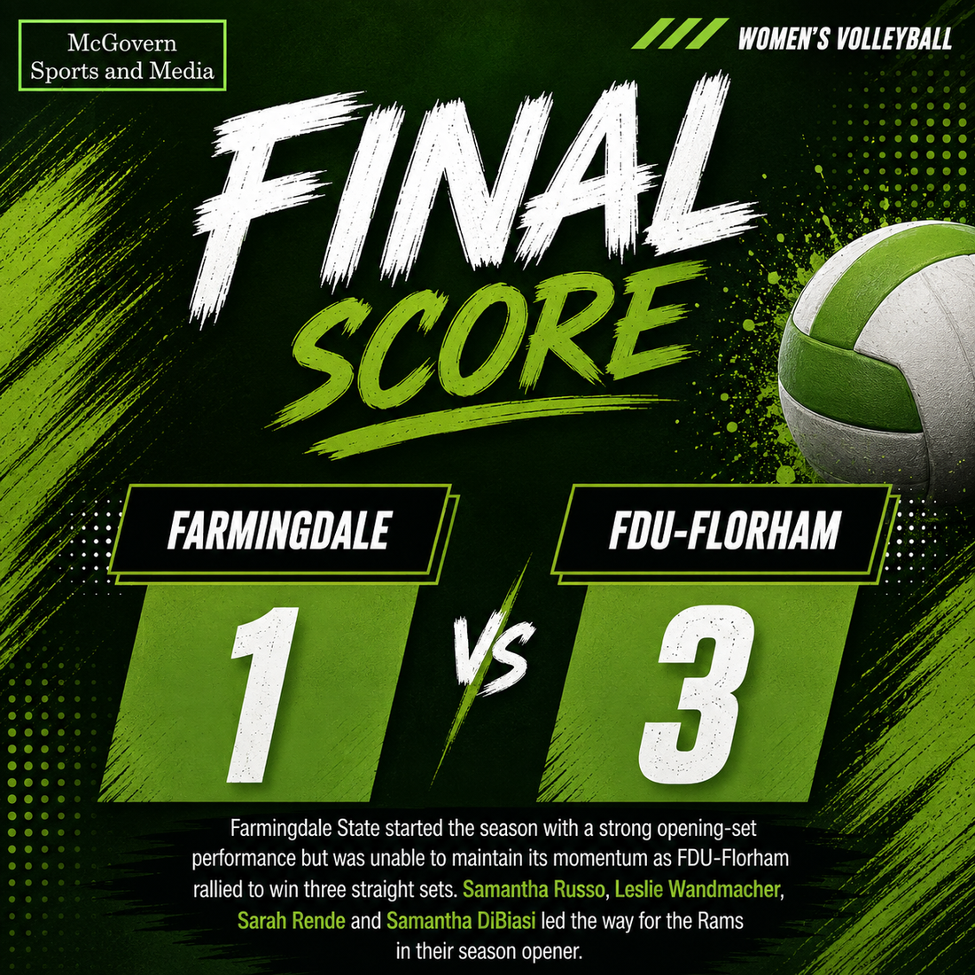 Farmingdale falls to FDU-Florham