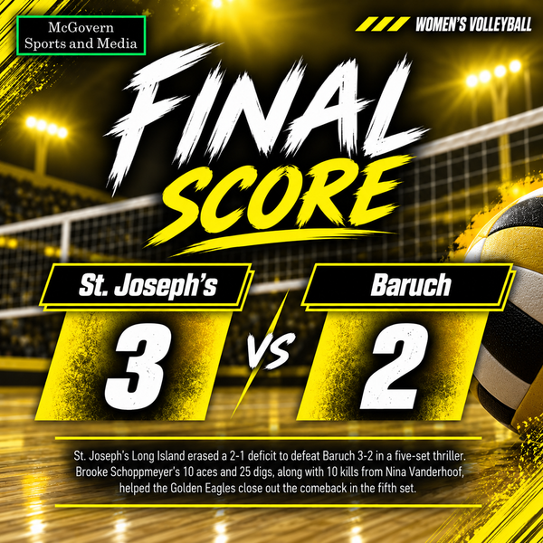 St. Joseph's Fights Back to Beat Baruch