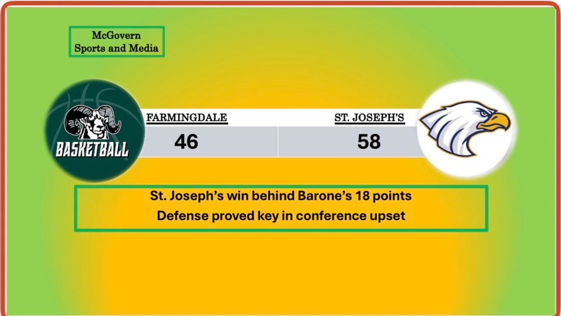 St. Joseph's bests Farmingdale Behind Barone's Performance