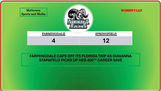FARMINGDALE FALLS TO SPRINGFIELD