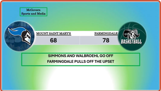 FARMINGDALE UPSETS MOUNT SAINT MARY'S