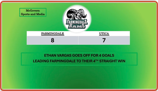 FARMINGDALE MOVES TO 4-0