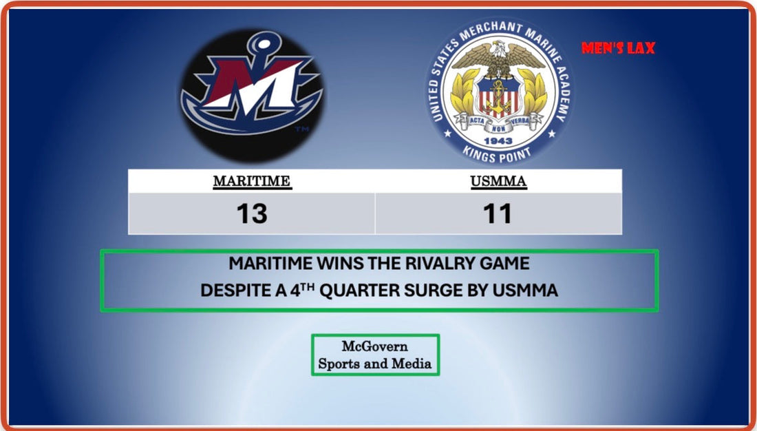 MARITIME WINS OVER USMMA IN RIVALRY GAME