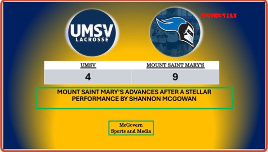 MOUNT SAINT MARY'S ADVANCES PAST UMSV