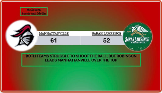 MANHATTANVILLE UPSETS SARAH LAWRENCE
