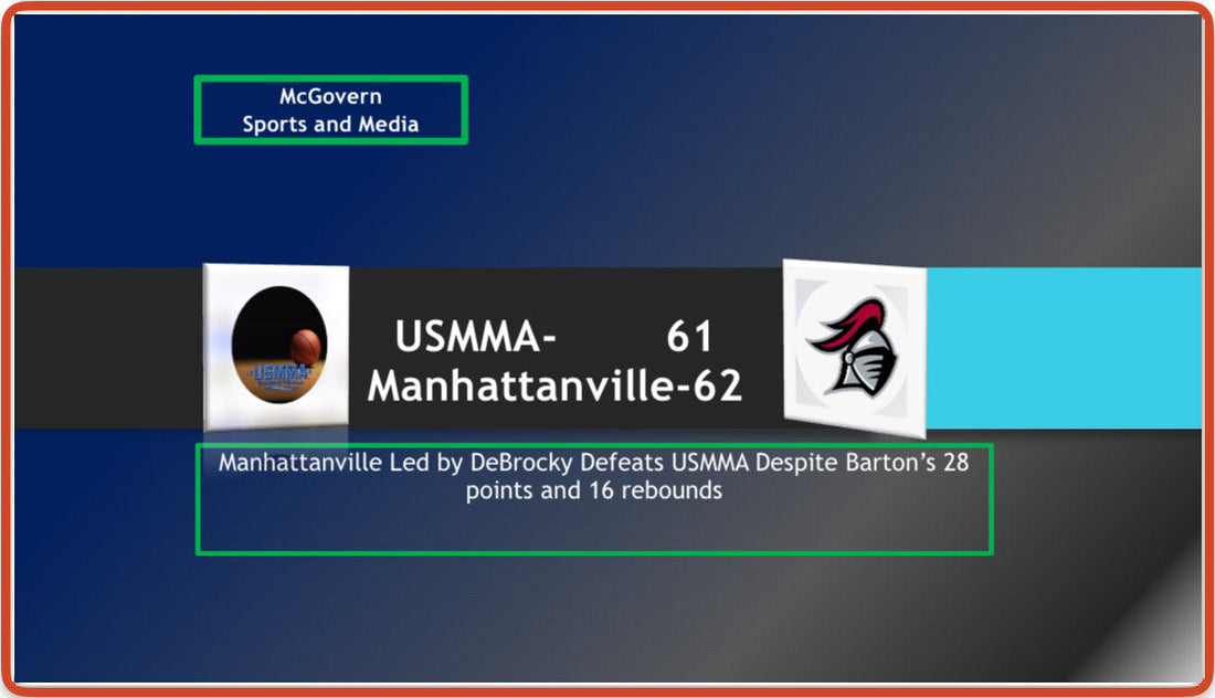Manhattanville edges out USMMA 62-61
