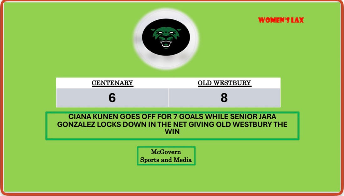 OLD WESTBURY WINS ON SENIOR NIGHT