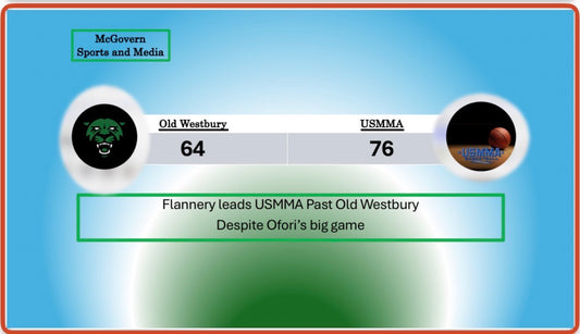 USMMA DEFEATS OLD WESTBURY BEHIND FLANNERYS BIG GAME