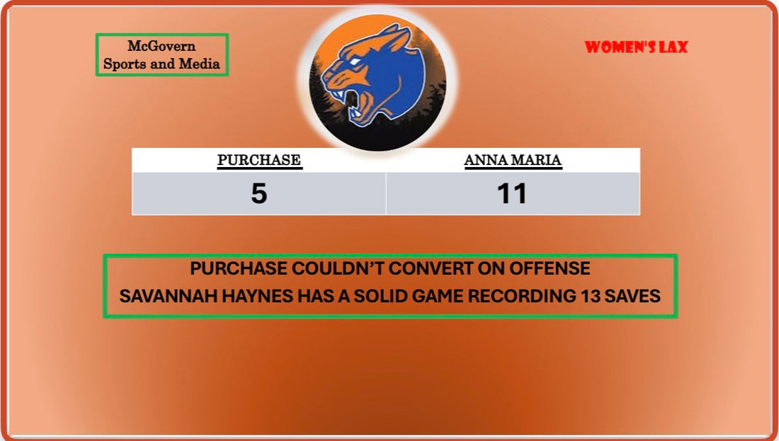 PURCHASE FALLS TO ANNA MARIA