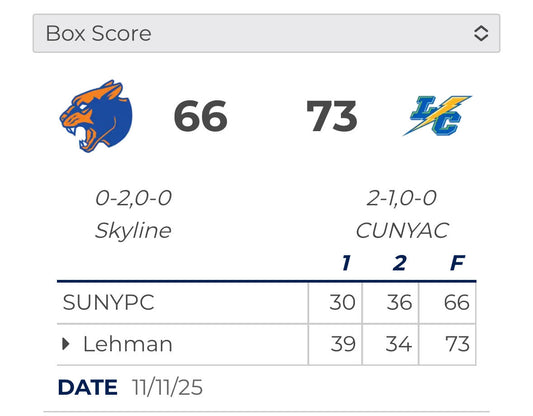 Purchase Falls to Lehman in close game