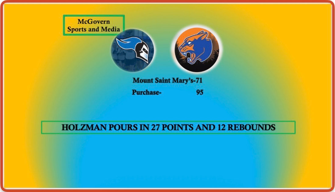 Holzman Leads Purchase over Mount Saint Mary's