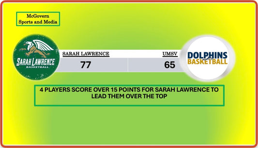 SARAH LAWRENCE DEFEATS UMSV