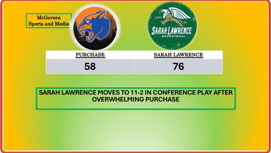 SARAH LAWRENCE BEATS PURCHASE