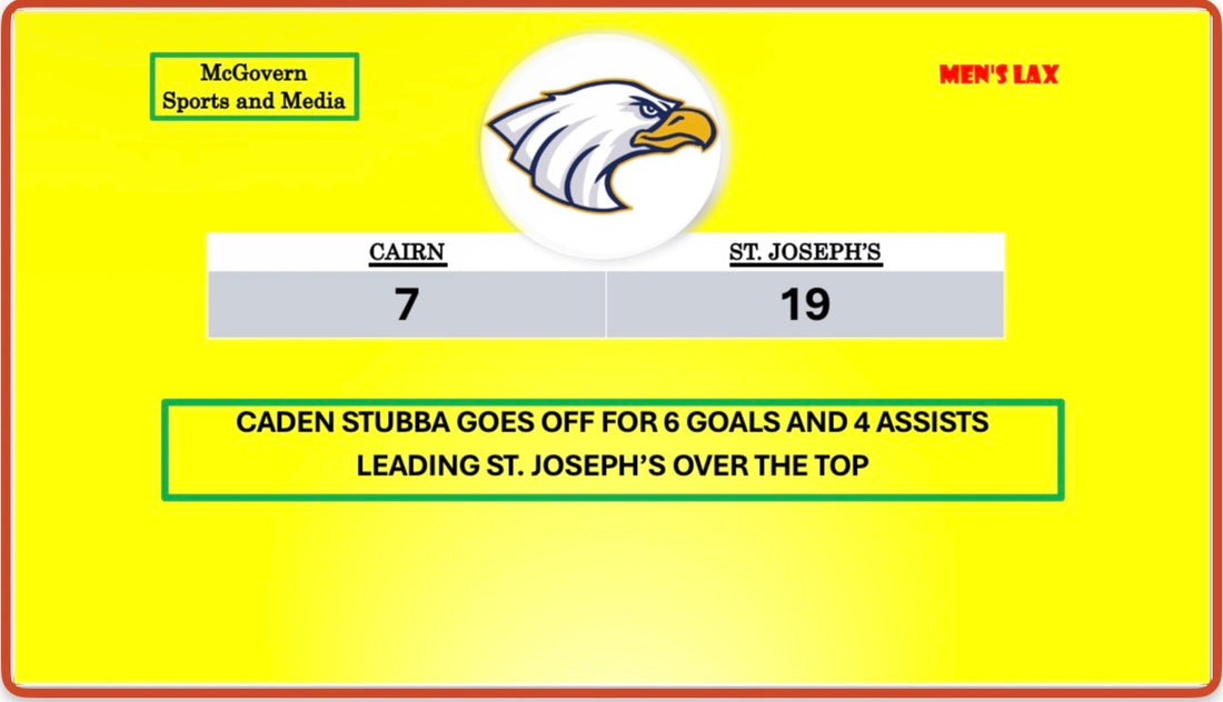 ST. JOSEPH'S WINS BEHIND STUBBA'S PERFOMANCE