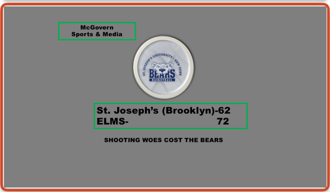 St. Josephs falls to ELMS Poor Shooting Costs Them