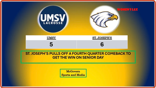ST. JOSEPH'S BESTS UMSV ON SENIOR DAY