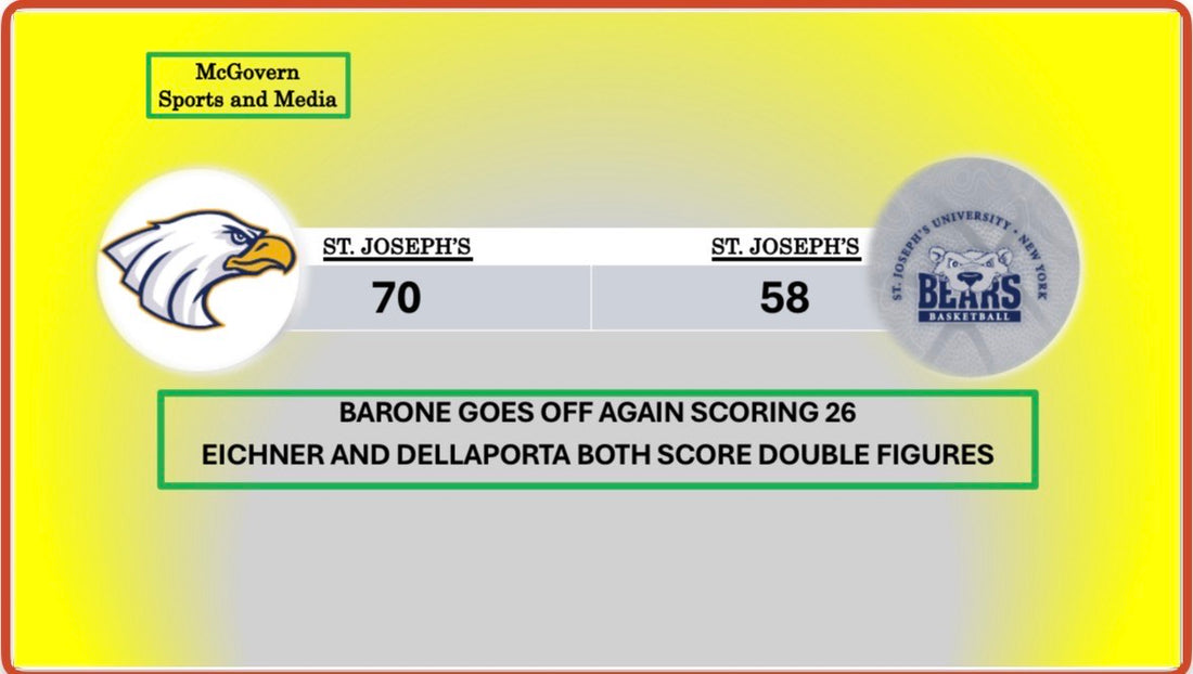 ST. JOSEPH'S LI BEATS ST. JOSEPH'S BROOKLYN