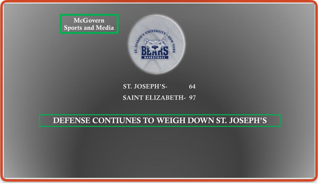 St. Joseph's falls to Saint Elizabeth's due to poor defense