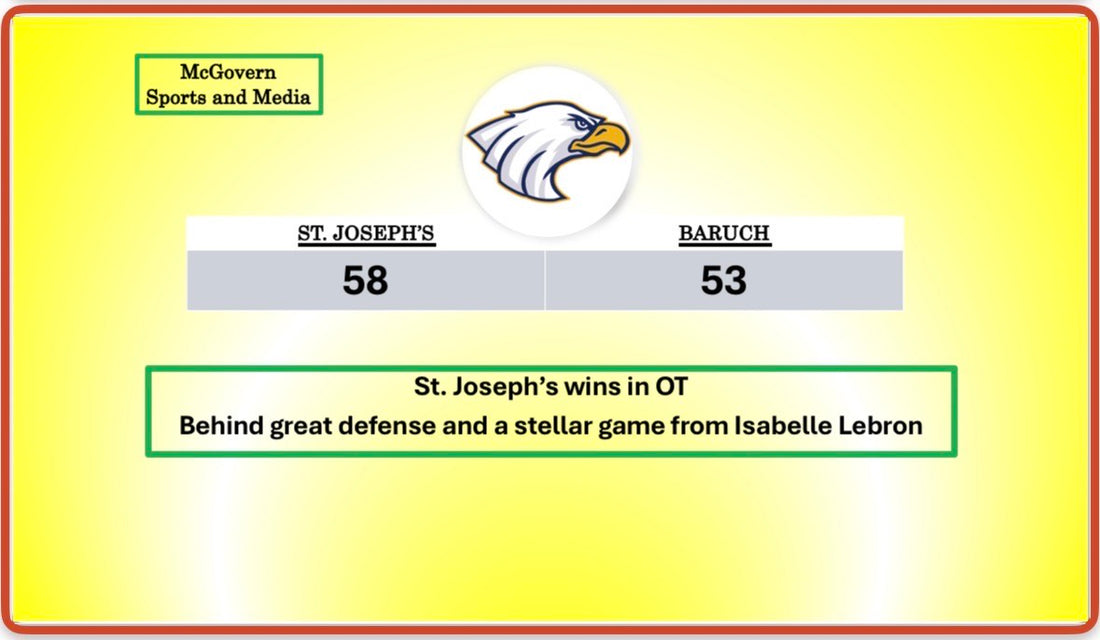 St. Joeph's bests Baruch in first game of 2026