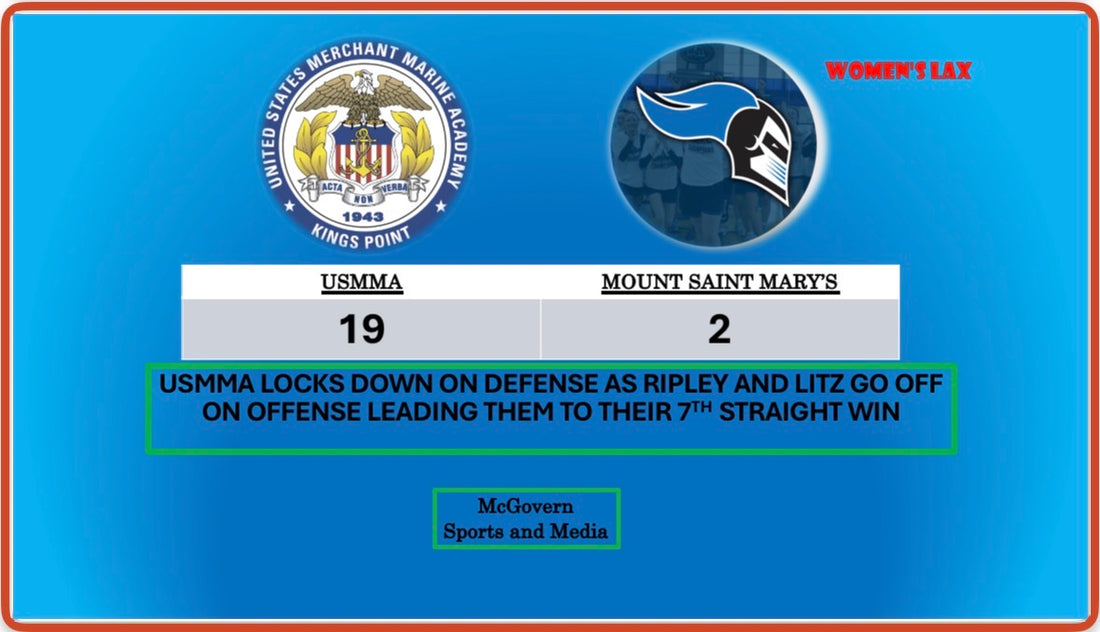 USMMA GETS ANOTHER WIN OVER MOUNT SAINT MARY'S