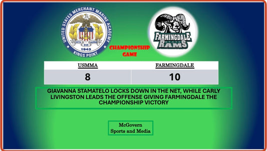 FARMINGDALE UPSETS USMMA TO WIN THE CHAMPIONSHIP