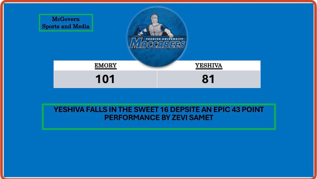 YESHIVA'S HISTORIC SEASON COMES TO AN END