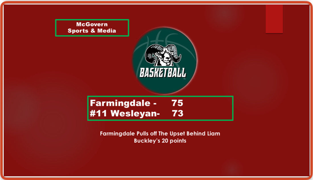 Farmingdale pulls off the upset against Wesleyan