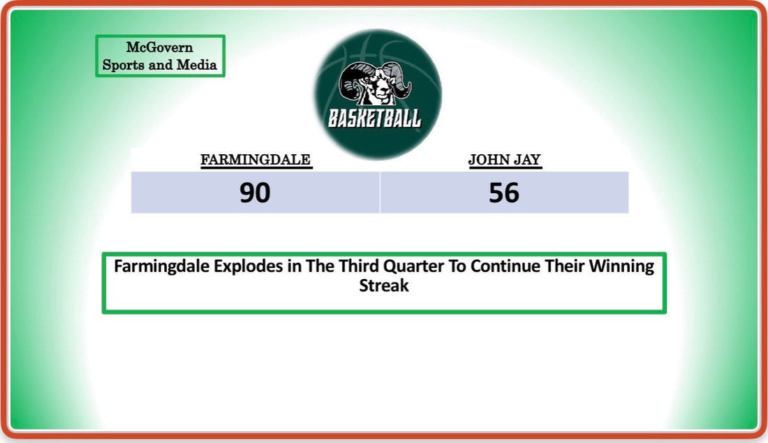 Farmingdale Erupts in the 3rd Quarter to beat John Jay