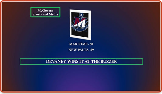 Devaney Hits Game Winner to Push Maritime over New Paltz
