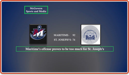 Maritime's offense proves too much for St. Joseph's in their Skyline openers