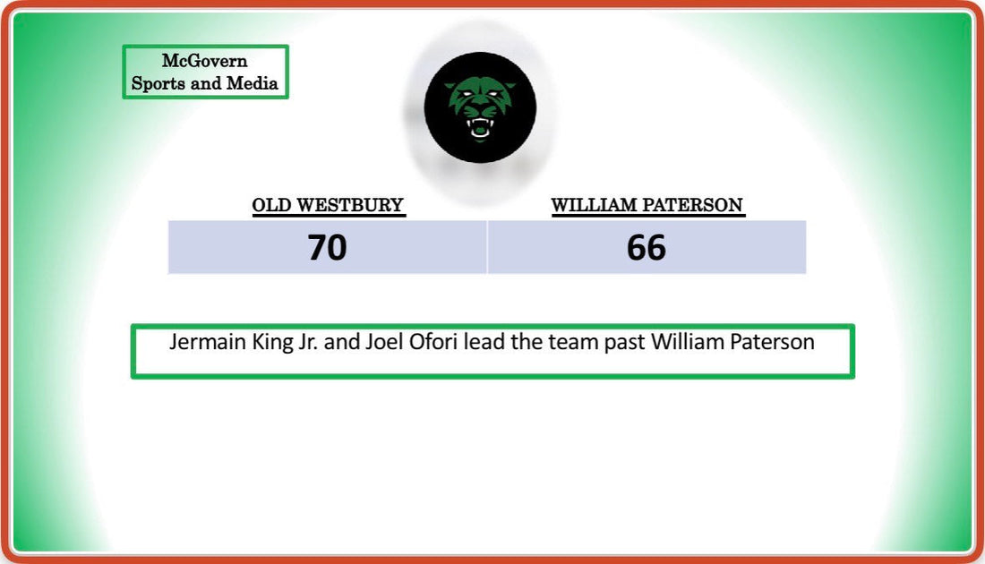 Old Westbury picks up the win against William Paterson