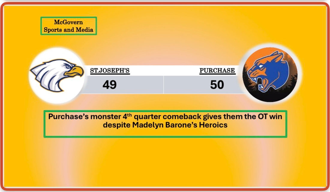 Purchase Comes Back Defeating St. Joseph's in OT