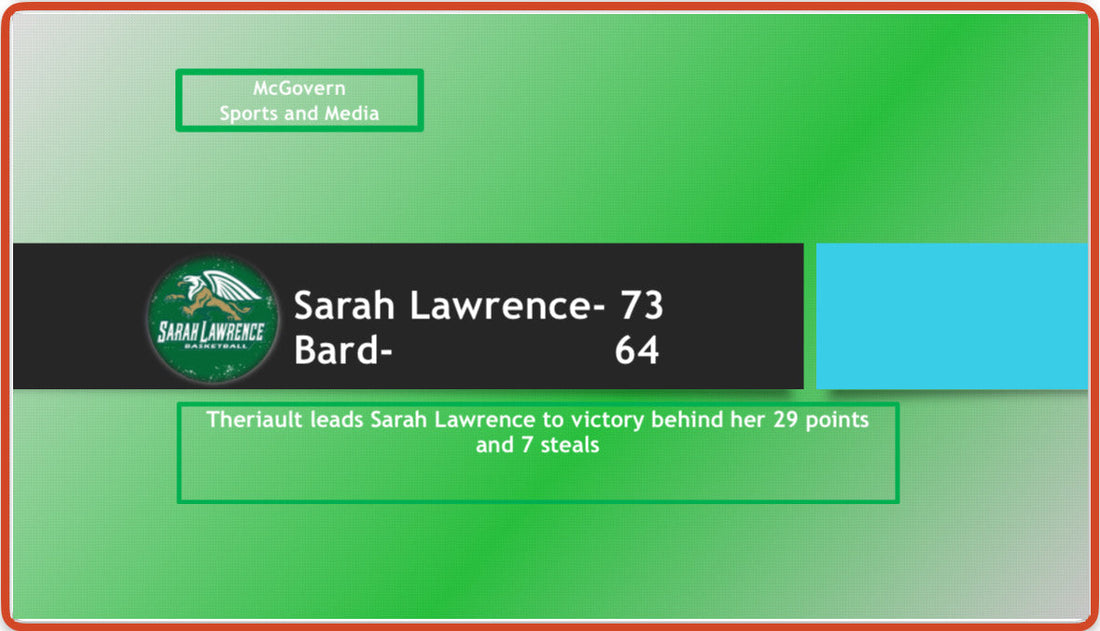 Theriault Leads Sarah Lawrence past Bard