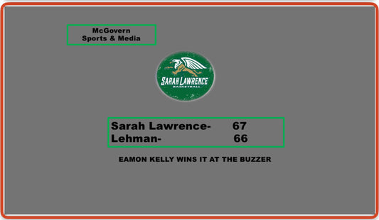 Eamon Kelly hits buzzer beater! Sarah Lawrence defeats Lehman