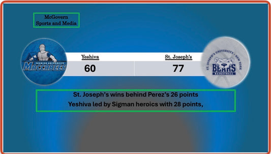 St. Joseph's Win's Second Straight Against Yeshiva