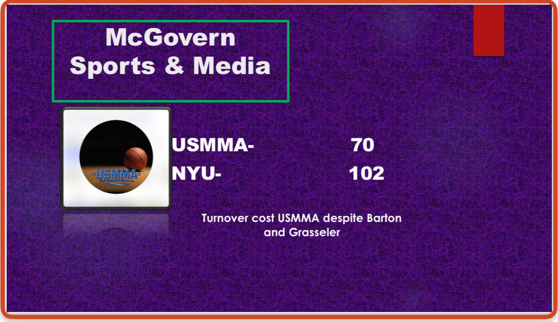 USMMA Loses to NYU as Turnovers Break their Defense