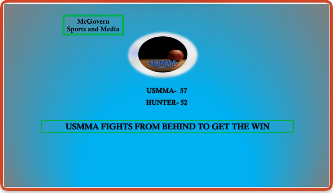 USMMA Comes back to win after a large first half deficit