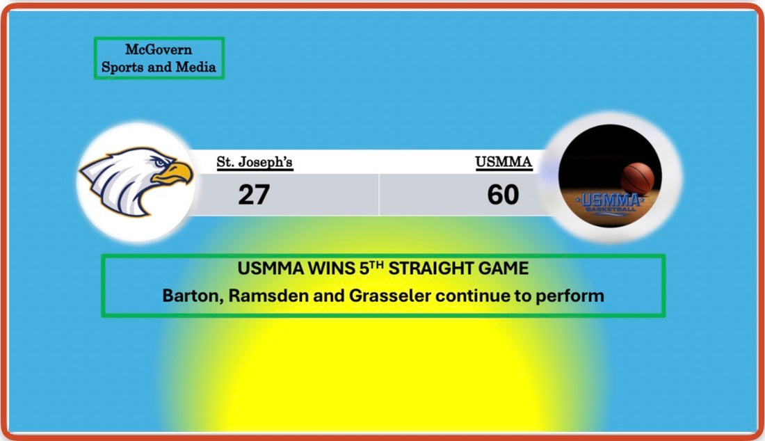 USMMA Continues to roll as they Defeat St. Joseph's