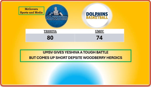 Yeshiva Beats UMSV 80-74